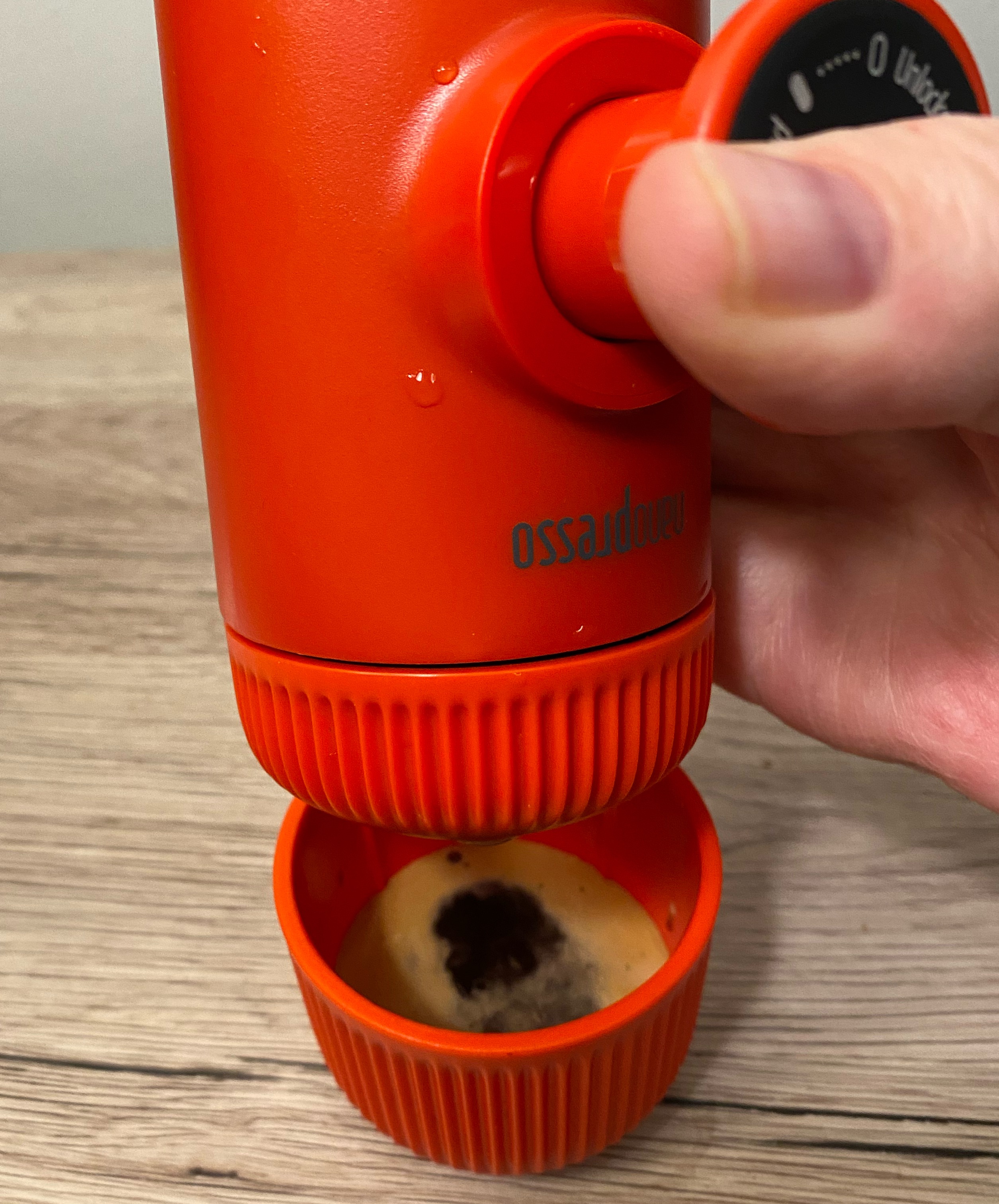 Wacaco Nanopresso built-in espresso coffee cup
