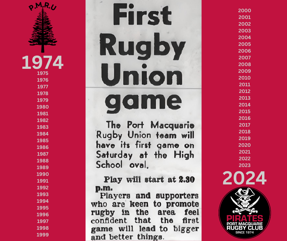 First Rugby Union Game Newspaper Article 1974