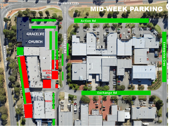 GraceLife Church Parking Map