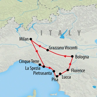 tourhub | On The Go Tours | Ti Amo Tuscany - 4 days | Tour Map