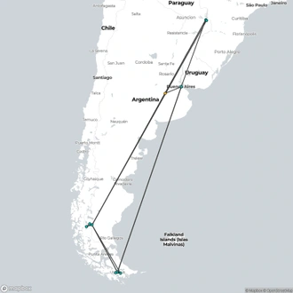 tourhub | Today Voyages | Argentina Program | Tour Map