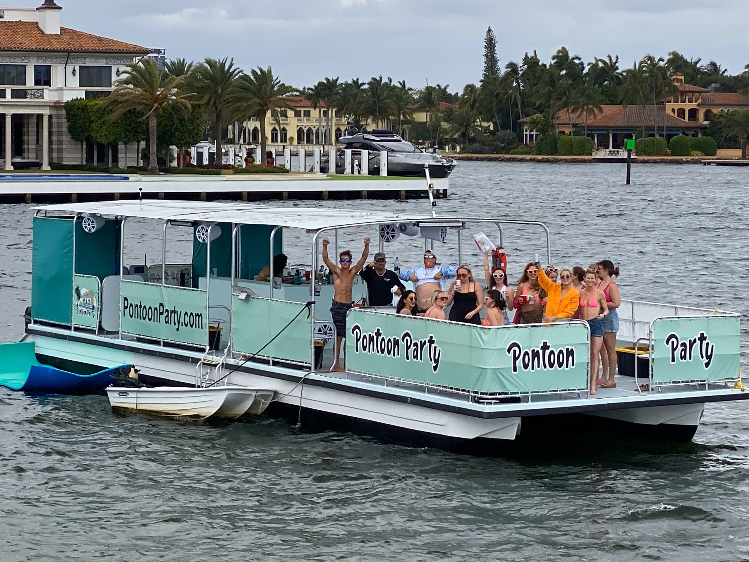 Sun, Fun & Music: 53' Pontoon Party Private Charter (Up to 49 Guests) image 1