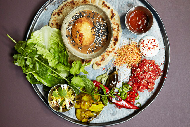 Crispy egg with katsu from Temper City, photo by Steven Joyce