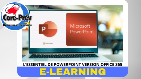 Représentation de la formation : L’ESSENTIEL DE POWERPOINT VERSION OFFICE 365