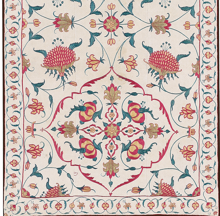 Fragment 19thc Indian Summer Carpet