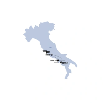 tourhub | Contiki | Italian Escape | Classic | Winter | 25/26 | Tour Map