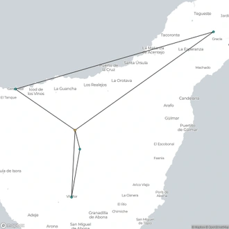 tourhub | Walkers' Britain | Hiking in Tenerife | Tour Map