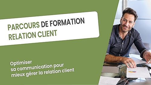 Représentation de la formation : PARCOURS DE FORMATION RELATION CLIENT