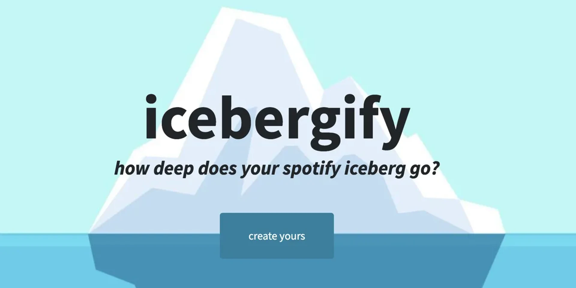 Find out your Spotify Iceberg with Icebergify