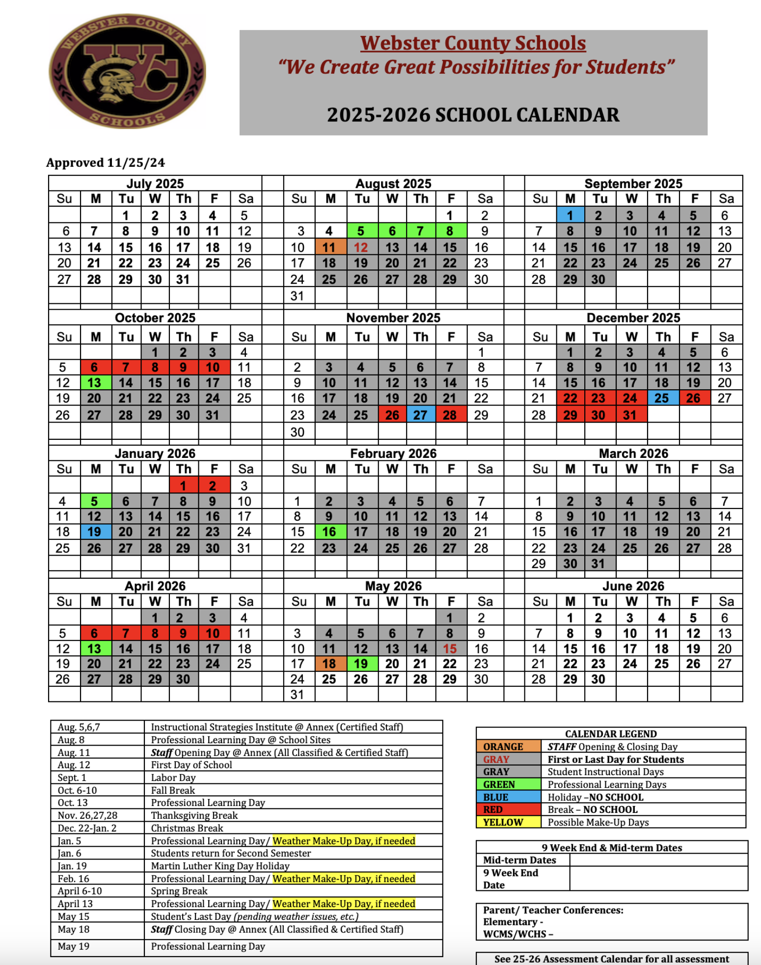 calendar