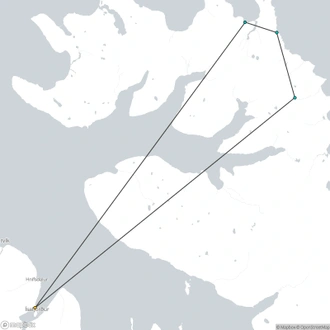 tourhub | Borea Adventures | Hornstrandir Traverse | Tour Map