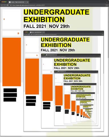 Poster for Fall 2021 Undergraduate Exhibition
