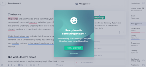grammarly product-led onboarding