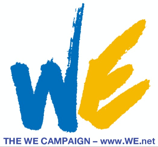 WE, The World logo