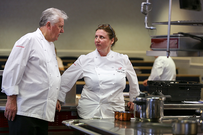 Angela Hartnett at the Roux Scholarship final