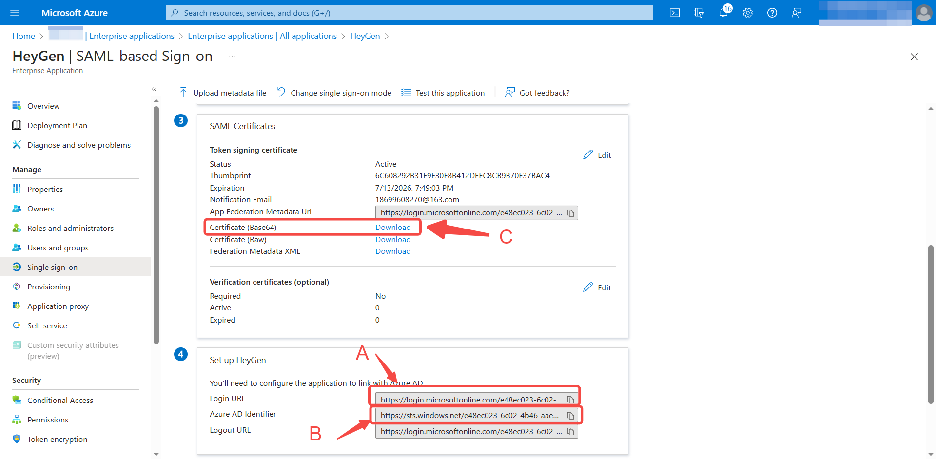 HeyGen SSO Tutorial (Azure)