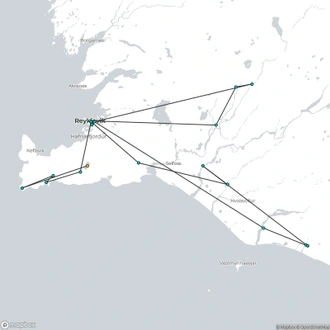 tourhub | Brightwater Holidays | Iceland Northern Lights 669 | Tour Map