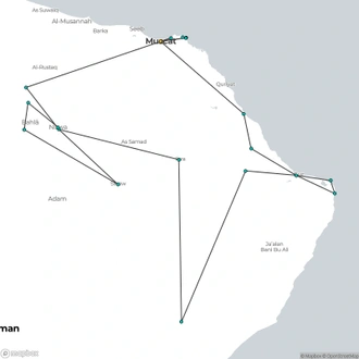 tourhub | Today Voyages | Discover Oman | Tour Map