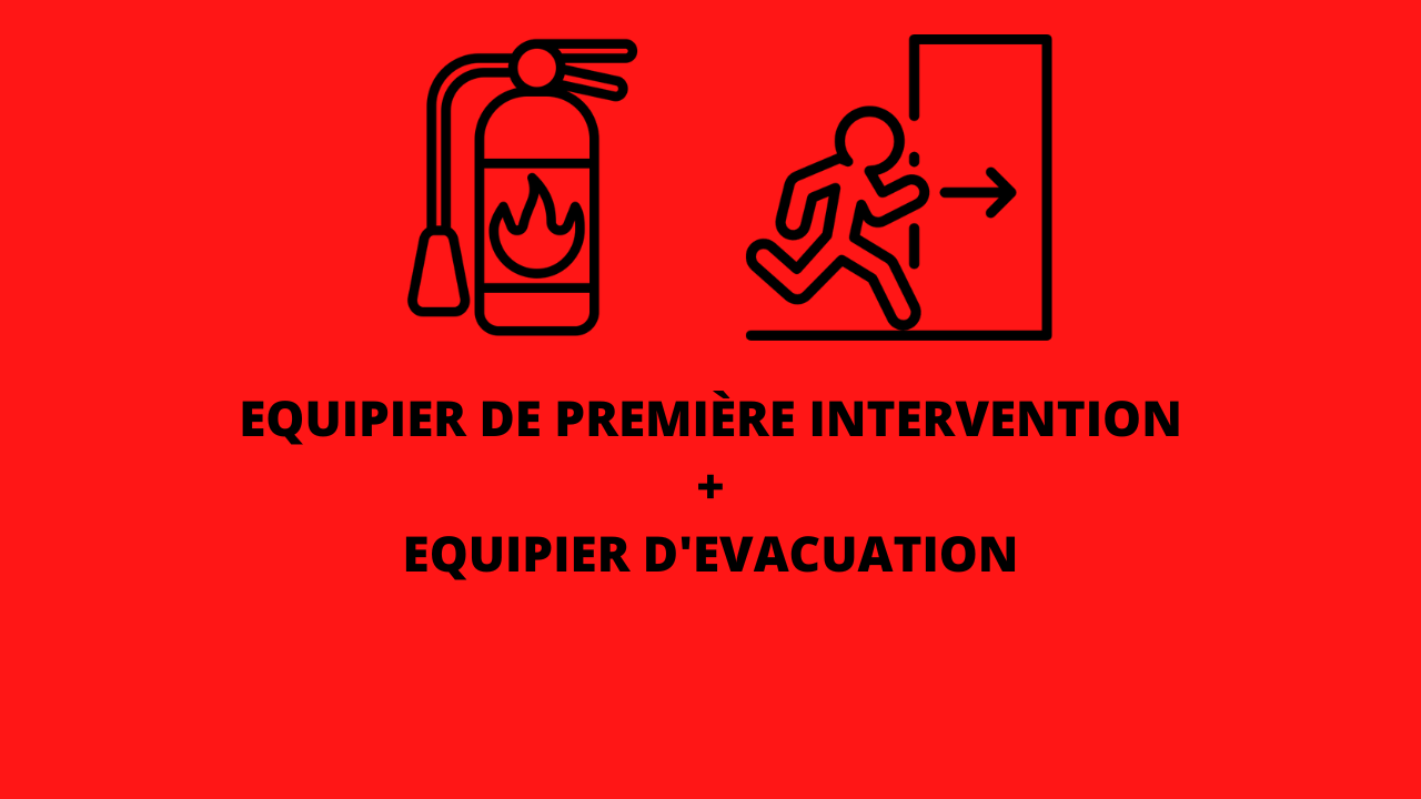 Représentation de la formation : Formation Equipier de Première Intervention + Equipier d'Evacuation  - 3h30