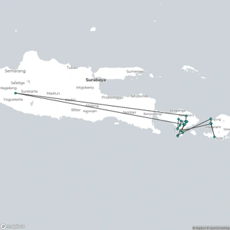 tourhub | Destination Services Indonesia | Chanting of Paradise, Private Tour | Tour Map