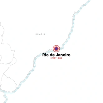 tourhub | G Adventures | Rio Carnival: Sequins & the Sambadrome (Hostel Experience) | Tour Map