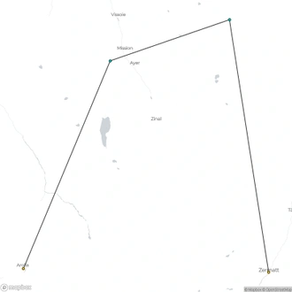 tourhub | Walkers' Britain | The Haute Route | Tour Map