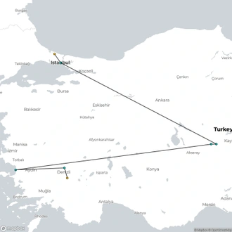 tourhub | ESKAPAS | Anatolian Crossroads with 3 flights | Tour Map