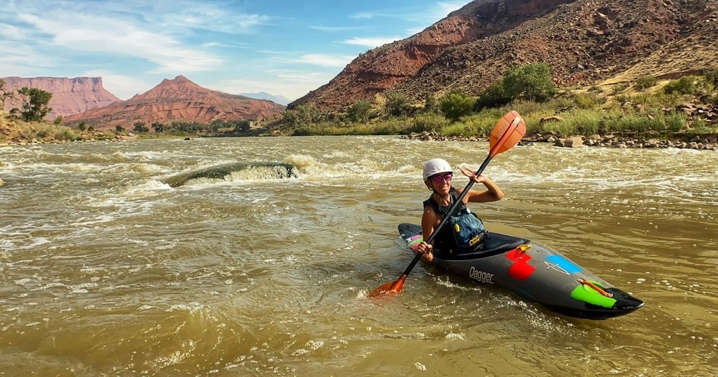 Caiaque em Moab (Utah)