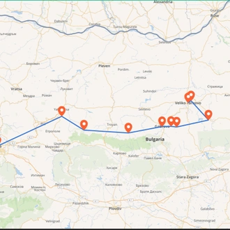 tourhub | Penguin Travel | Balkan Cycling (Bulgaria) | Tour Map