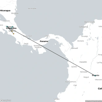 tourhub | Destination Services Costa Rica | Costa Rica Birdwatching | Tour Map