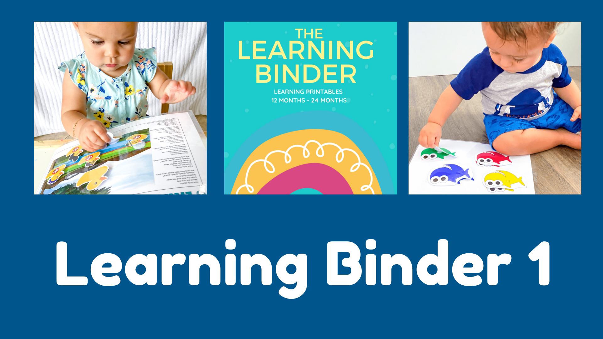 2 Year Old Learning Binder - Kid Activities with Alexa