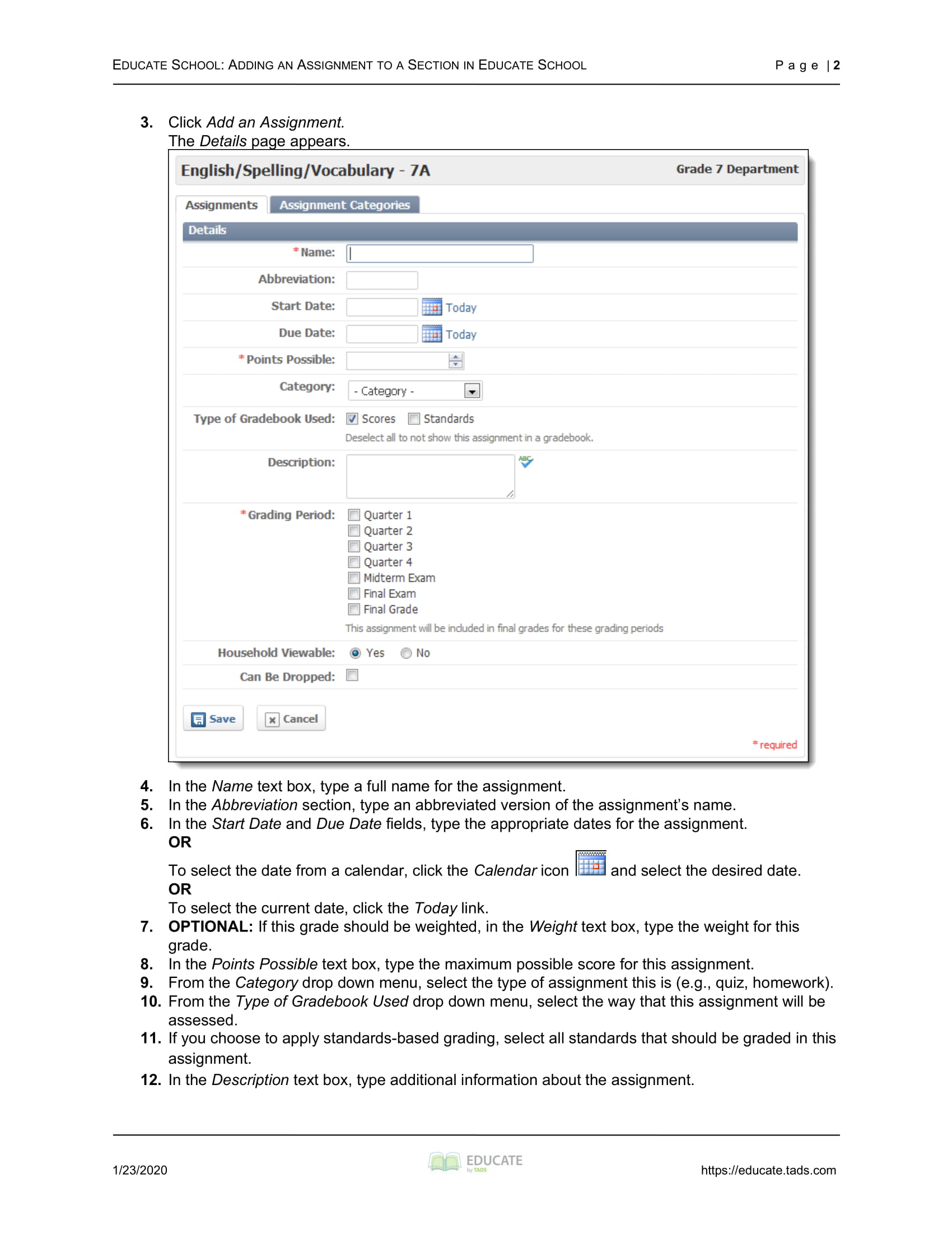 assignment section 39