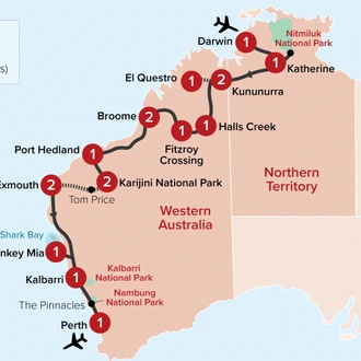 tourhub | APT | Last Frontier | Tour Map