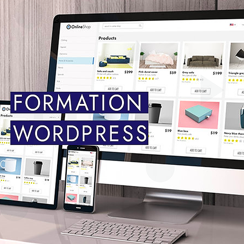 Représentation de la formation : WordPress, installer créer et gérer un site d’entreprise