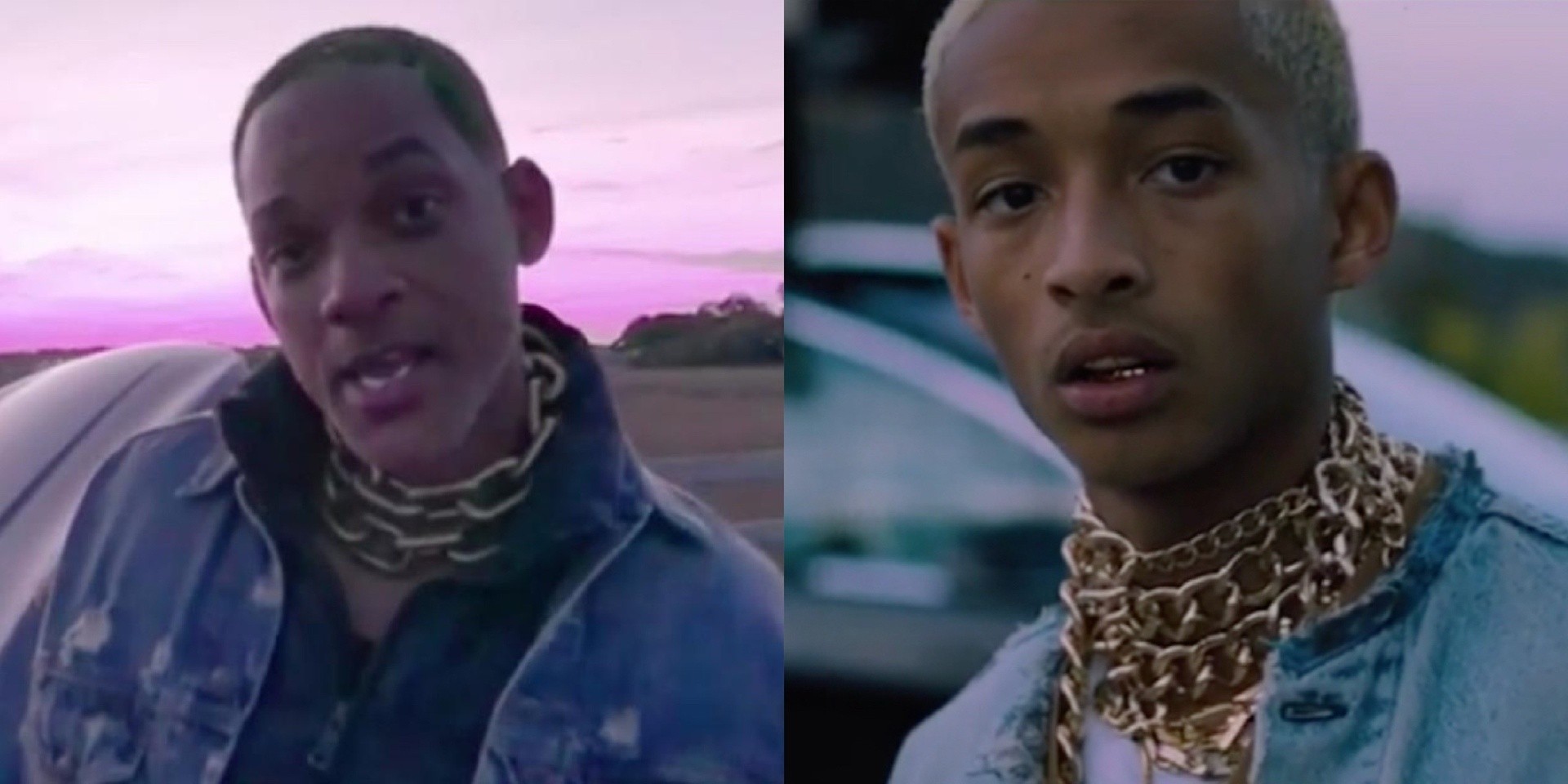 Will Smith did a hilarious parody of his son Jaden's 'Icon' music video