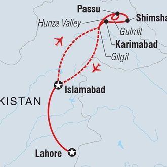 tourhub | Intrepid Travel | Pakistan Expedition | Tour Map