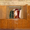 Abrishami Synagogue, Interior, Torah Scrolls (Tehran, Iran, 2009)