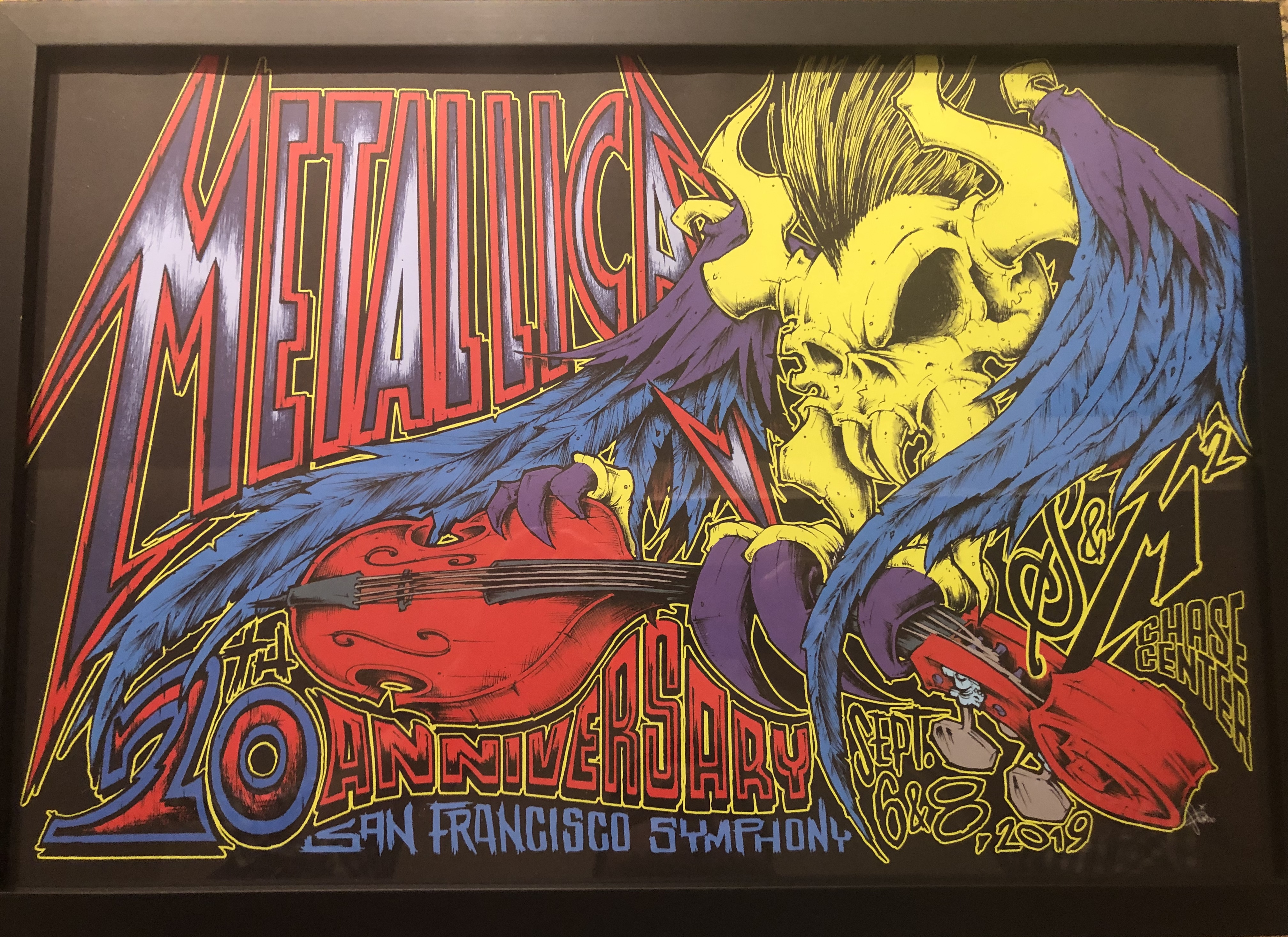 Metallica S M2 San Francisco Fillmore Gig Poster 19 Squindo Show Edition Collectionzz