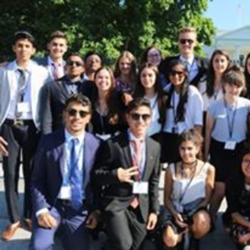My GYLC group representing the United Kingdom a.k.a best group ever! in front of the Whitehouse.