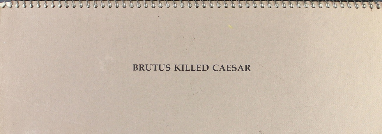 Brutus Killed Ceasar