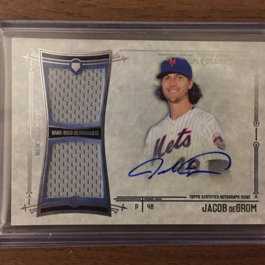 Jacob Degrom Autographed Jersey Card