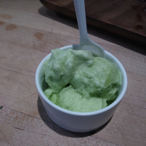 Lime flavored Ice cream!