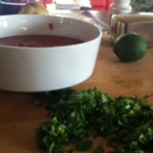 Making salsa
