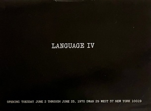 Language IV [Invitation]
