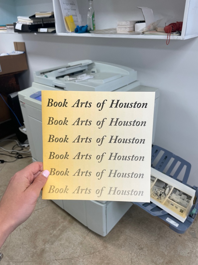 Book Arts of Houston