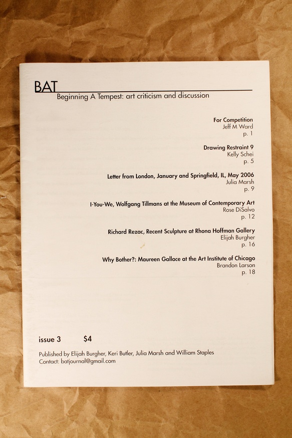 BAT : Beginning A Tempest : Art Criticism and Discussion thumbnail 2