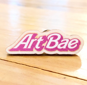 Art Bae Wooden Lapel Pin