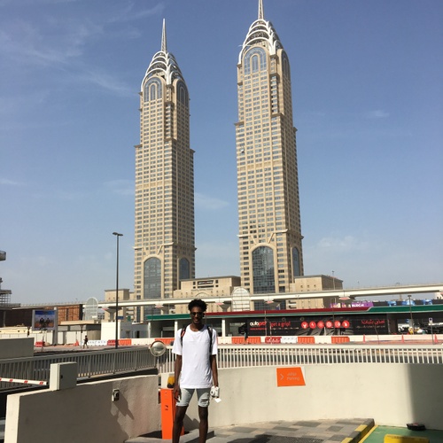 I was in Dubai with my family.