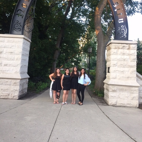 With my favorite six week companions in front of the famous Arch during our last week