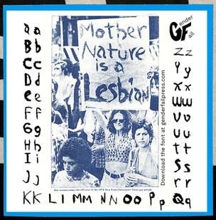 Mother Nature Is a Lesbian Sticker